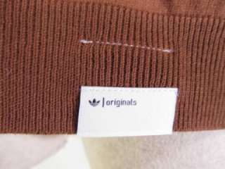 Adidas Originals Blue Label PRMY V Neck Sweater Mens S Small BROWN $ 