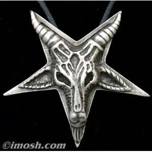  Huge Baphomet Goat Head Necklace By Imosh 
