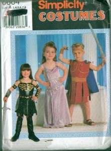 Xena Warrior Princess Halloween Costume Sewing Pattern Simplicity OOP 