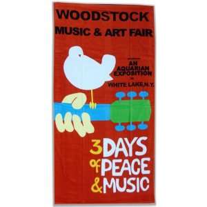    Wood Stock Music & Art Festival Beach & Bath Towel 