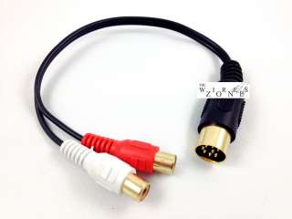 ALPINE M BUS TO RCA AUX CABLE ADAPTER FOR  IPOD OR ANY AUDIO SOURCE 