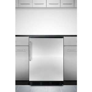   Cu. Ft. Compact Refrigerator   Stainless Steel Door / Black Cabinet