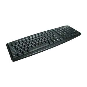   Black 107 Normal Keys PS/2 Wired Standard Keyboard Computers