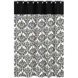   Pink Black and White Shower Curtain by JoJo Designs White Home