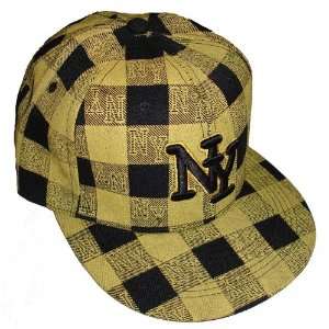  Ny Bling Hip Hop Lumberjack Plaid Baseball Cap Embroidered 