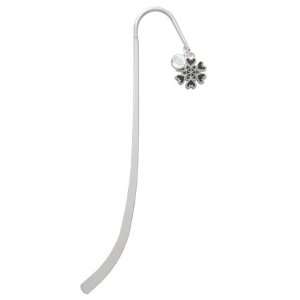  Silver Snowflake with Hearts Silver Plated Charm Bookmark 