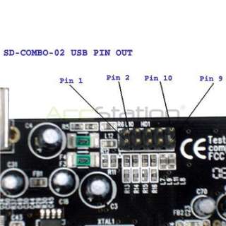   COMBO 02 3 Firewire 1394a+3 USB 2.0+Header Ports PCI Card For Desktop