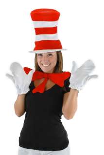 Dr. Seuss Cat In The Hat Costume Accessories Kit, Adult NEW SEALED 