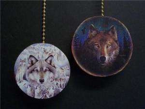 NATIVE AMERICAN WOLF CEILING FAN PULL PULLS  
