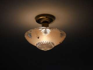   Antique Art Deco Victorian Ceiling light fixture Chandelier lamp shade