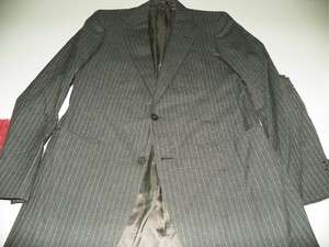 Chester Barrie Gray Pinstripe Wool Jacket Coat Sportcoat 36 R 36R 