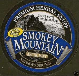 Smokey Mountain Tobacco Free Chew Arctic Mint  