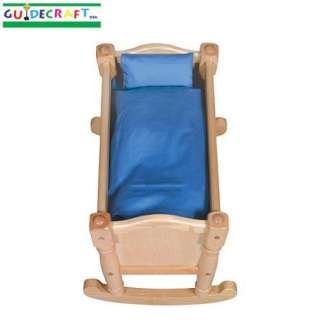 New Wooden Kids Toy Baby Doll Bed Wood Cradle   Natural  