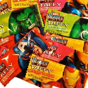    Marvel Superhero Taffy   24 Small Candy Bars 