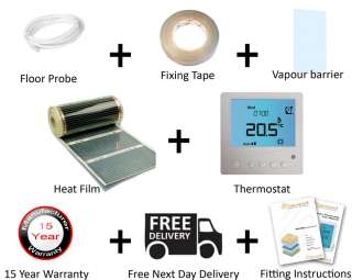   Kit For Under Laminate Wood Carpet Floor + Digital Thermostat  