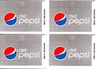 Diet Pepsi Set 4 Medium Vending Title Soda Flavor Label