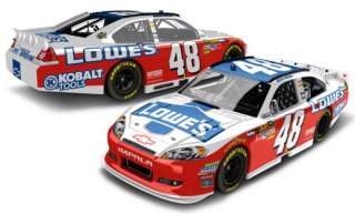JIMMIE JOHNSON 2012 #48 LOWES NASCAR AMERICAN SALUTE 124 ACTION 