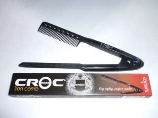 Croc Flat Iron Tension Comb, Ergonomic, Heat and Chemical Resistant 