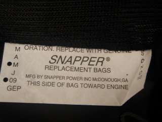 Snapper Bag for Double Bagger. 7019250, 19250. OEM  