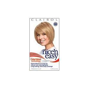  Clairol Nice N Easy Hair Color #103 Light Beige Blonde KIT 
