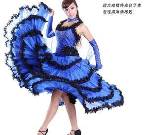   Latin Ballroom swing Dance Dress full circle skirt dress #S8001  