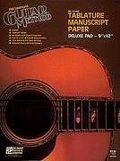 Guitar Tablature Manuscript Paper Deluxe Tabs (Brown)  