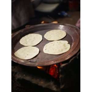  Delicious Tortillas Cooking on Hot Griddle Photographic 