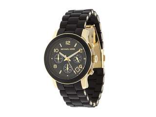 Michael Kors Quartz, Black Dial with Black Goldtone Bracelet Watch MK 