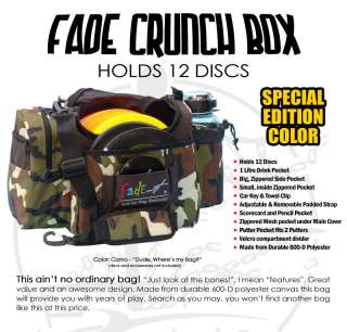   SPECIAL EDITION FADE GEAR CRUNCH BAG Disc Golf medium CAMO BOX  