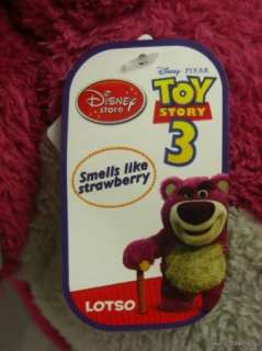 NEW Disney Store Toy Story 3 Lotso Bear 15 Plush Doll Strawberry 