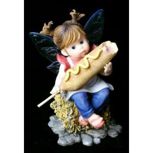 Fairy Holding Corndog Figurine 