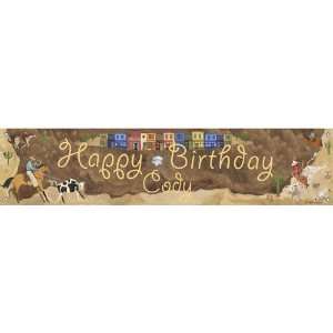  personalized cowboy birthday banner Health & Personal 