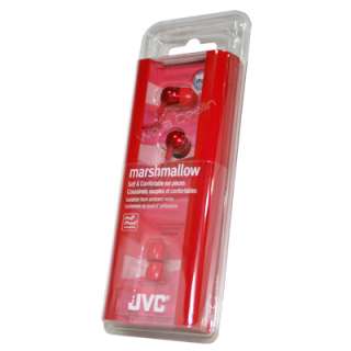 JVC HAFX35R Soft Marshmallow headphone (Red)    Brand New Factory 