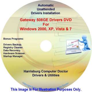 Gateway 508GE Drivers Restore DVD Automatic Drivers Installation Disc 