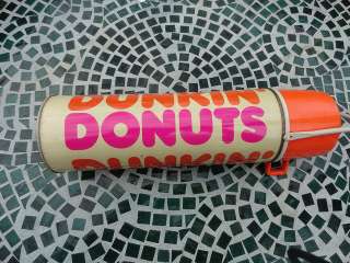 VTG 1970s Retro Groovy Dunkin Donuts Metal Coffee Thermos King Seeley 