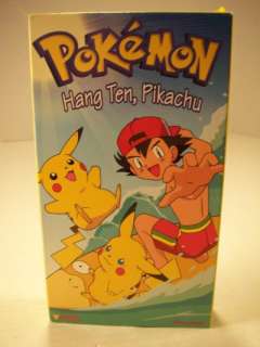 Pokemon Hang Ten Pikachu VHS Tape 013023126435  