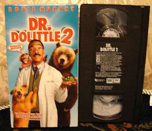 Dr.Dolittle 2 Vhs Video Eddie Murphy Special Edition FREE Media 