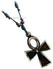 Ankh Egyptian Cross adjustable Black Cord Mens Necklace