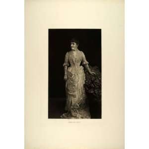  1887 Photogravure Adelina Patti Opera Singer Star Portrait 