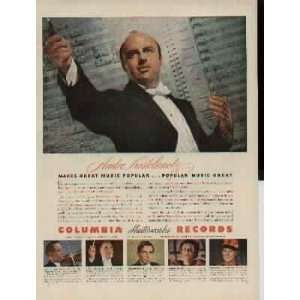 ANDRE KOSTELANETZ Makes Great Music Popular  1943 Columbia 