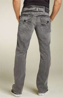 True Religion Brand Jeans Ricky Straight Leg Jeans (Rebel Grey Wash 