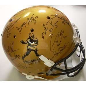  Heisman Trophy Winners Replica Helmet 14 Autographs 
