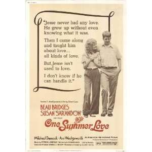  One Summer Love Poster 27x40 Beau Bridges Susan Sarandon 