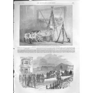  Funeral Sir Charles Napier Antique Print 1853