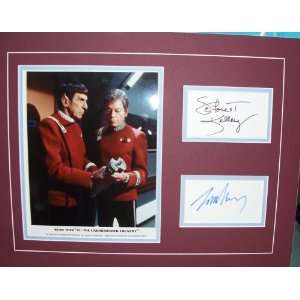 Star Trek Leonard Nimoy & Deforest Kelley Autograph / Signatures 