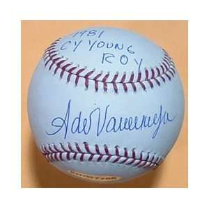 Fernando Valenzuela Signed Baseball La Dodgers W/cy Uda