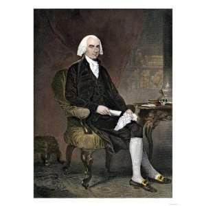 James Madison, Seated Premium Poster Print, 12x16