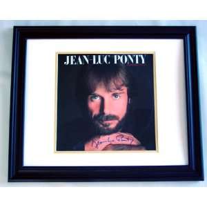  Jean Luc Ponty Autographed CUSTOM FRAMED Signed Album LP 