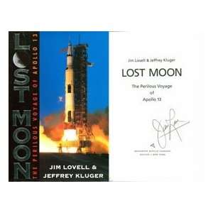Jim Lovell Autographed/Hand Signed Lost Moon Book  Sports 