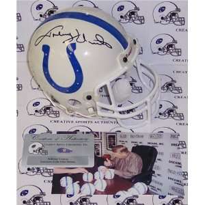 Johnny Unitas Autographed/Hand Signed Colts Mini Helmet